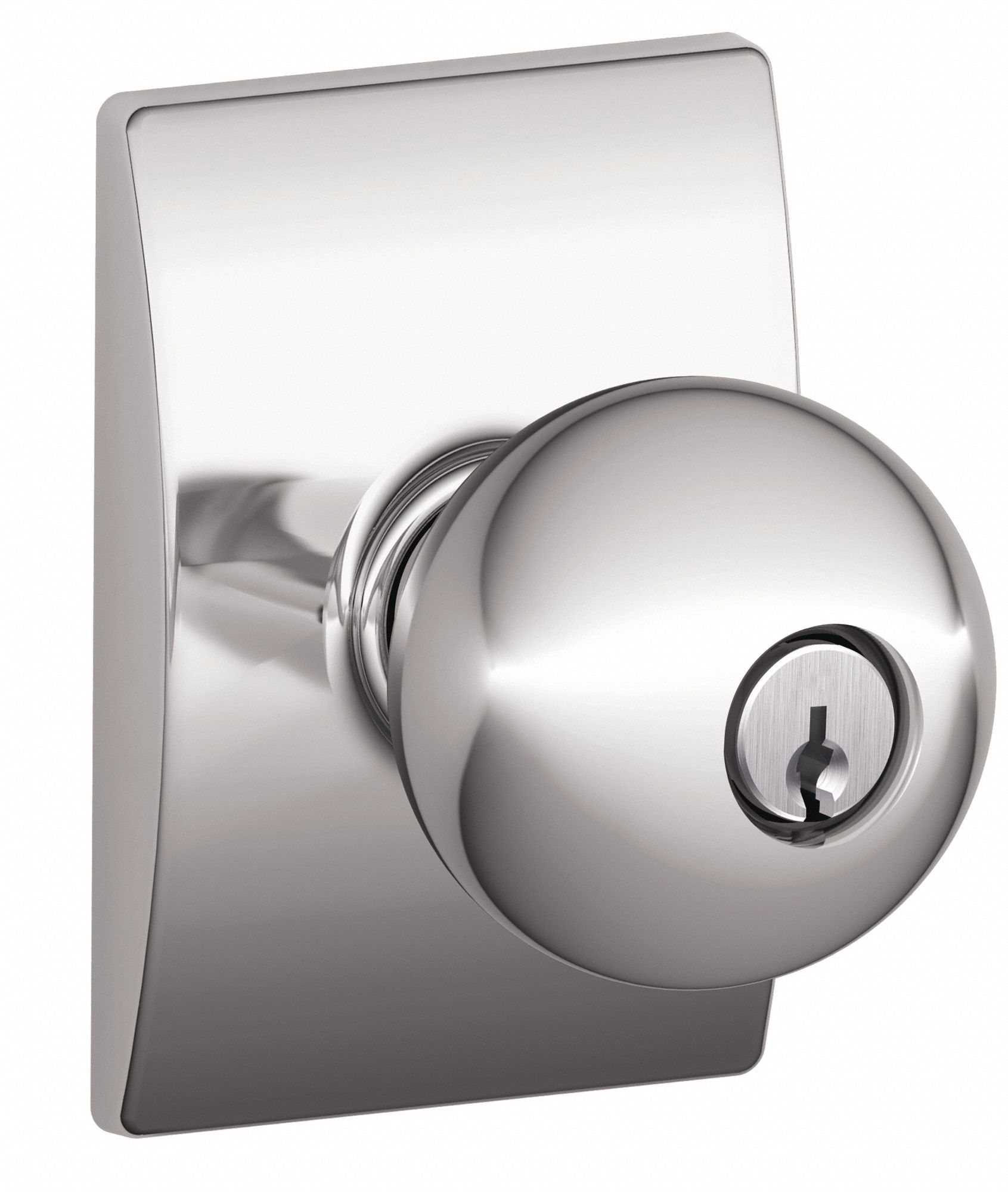 Door Lockset: Office Knob Locksets, Chrome