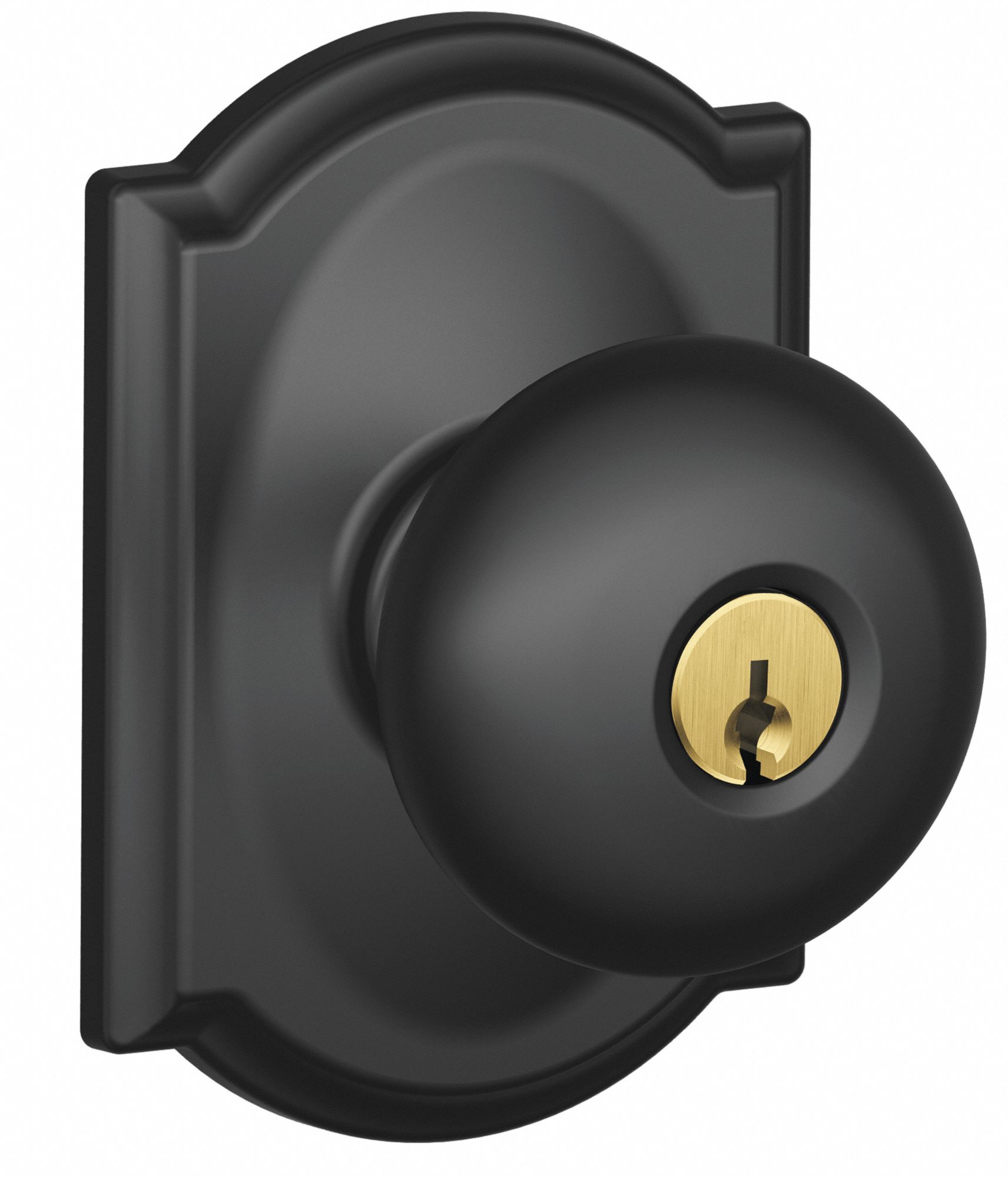 Door Lockset: Office Knob Locksets, Black