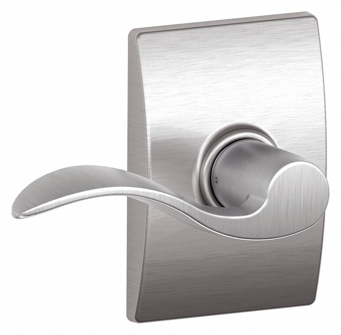 Door Lockset: Passage Lever Locksets, Chrome, ADA Compliant