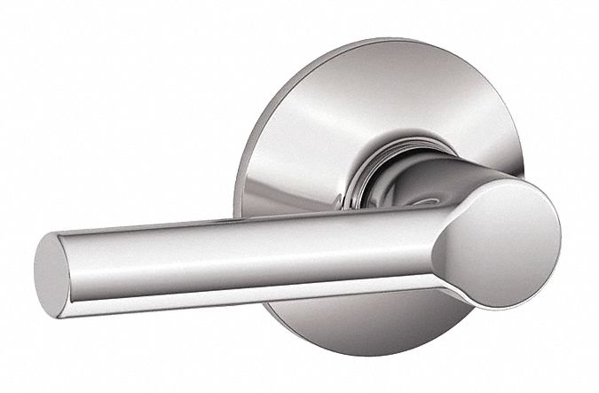 Door Lockset: Passage Lever Locksets, Chrome, ADA Compliant