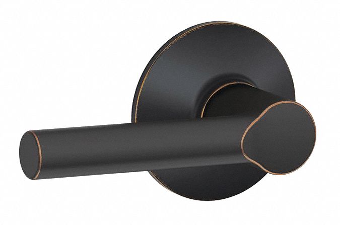 Door Lockset: Passage Lever Locksets, Bronze, ADA Compliant