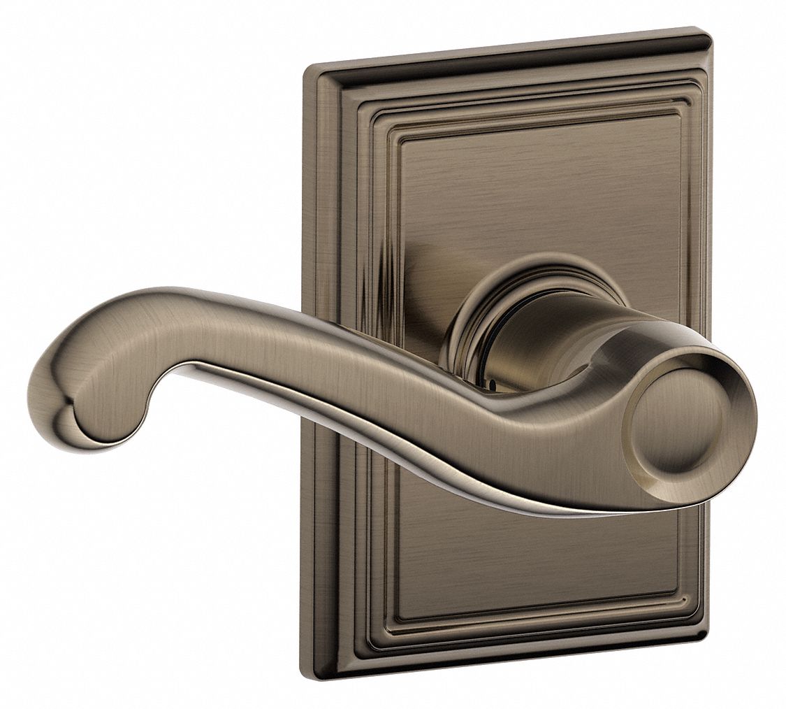 SCHLAGE, Passage Lever Locksets, Nickel, Door Lockset 49ZJ21F10 FLA