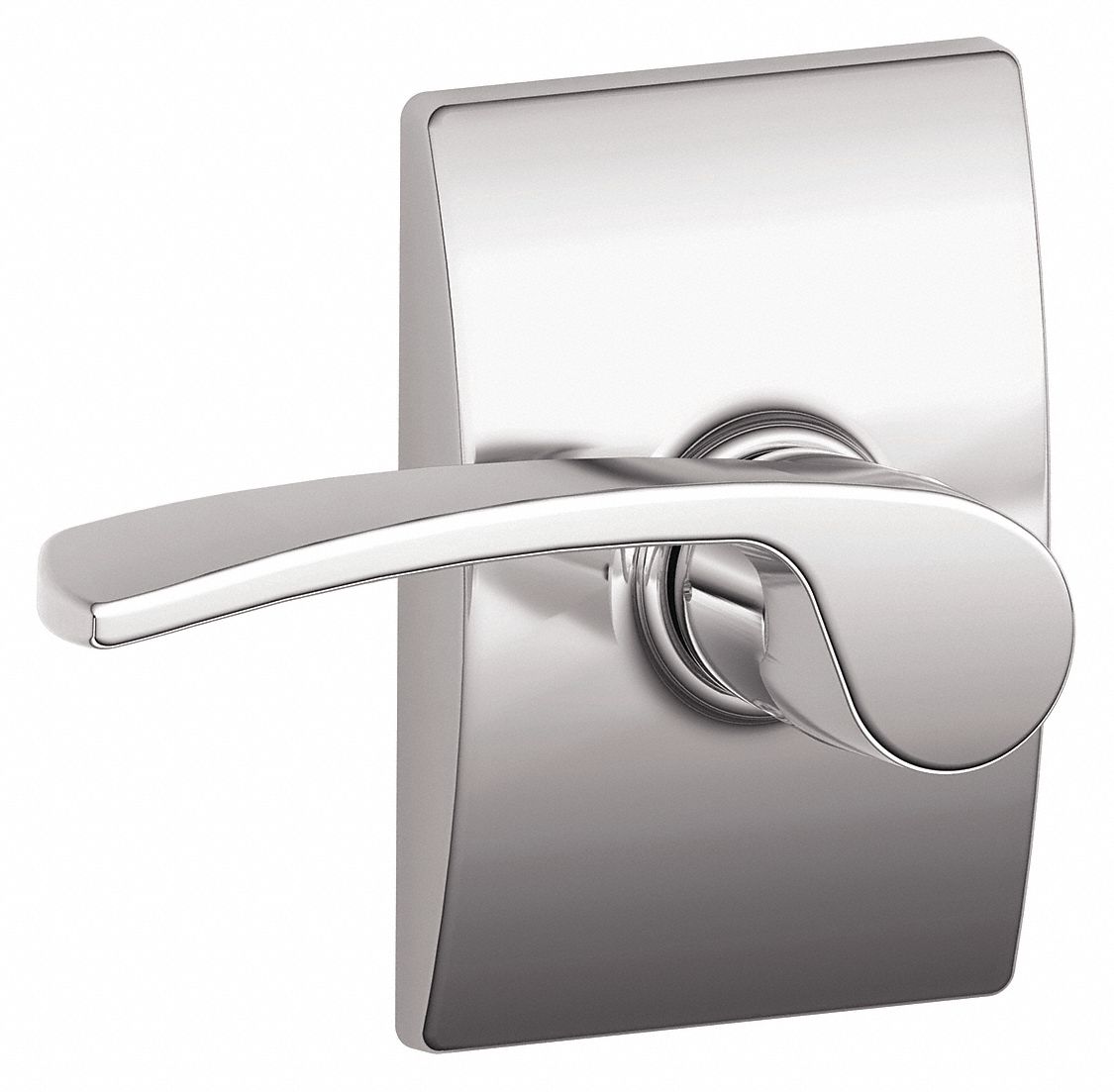 Door Lockset: Passage Lever Locksets, Chrome, ADA Compliant
