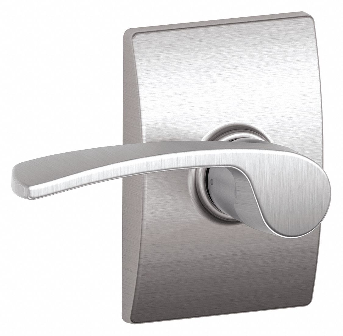 Door Lockset: Passage Lever Locksets, Chrome, ADA Compliant