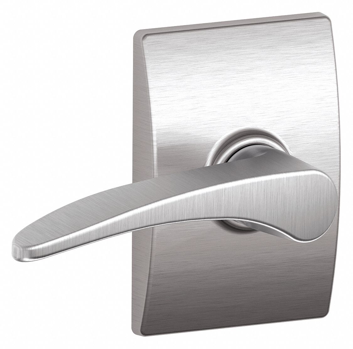 Door Lockset: Passage Lever Locksets, Chrome, ADA Compliant