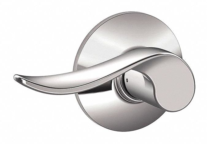 Door Lockset: Passage Lever Locksets, Chrome, ADA Compliant