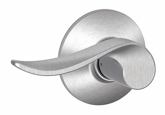 Door Lockset: Passage Lever Locksets, Chrome, ADA Compliant