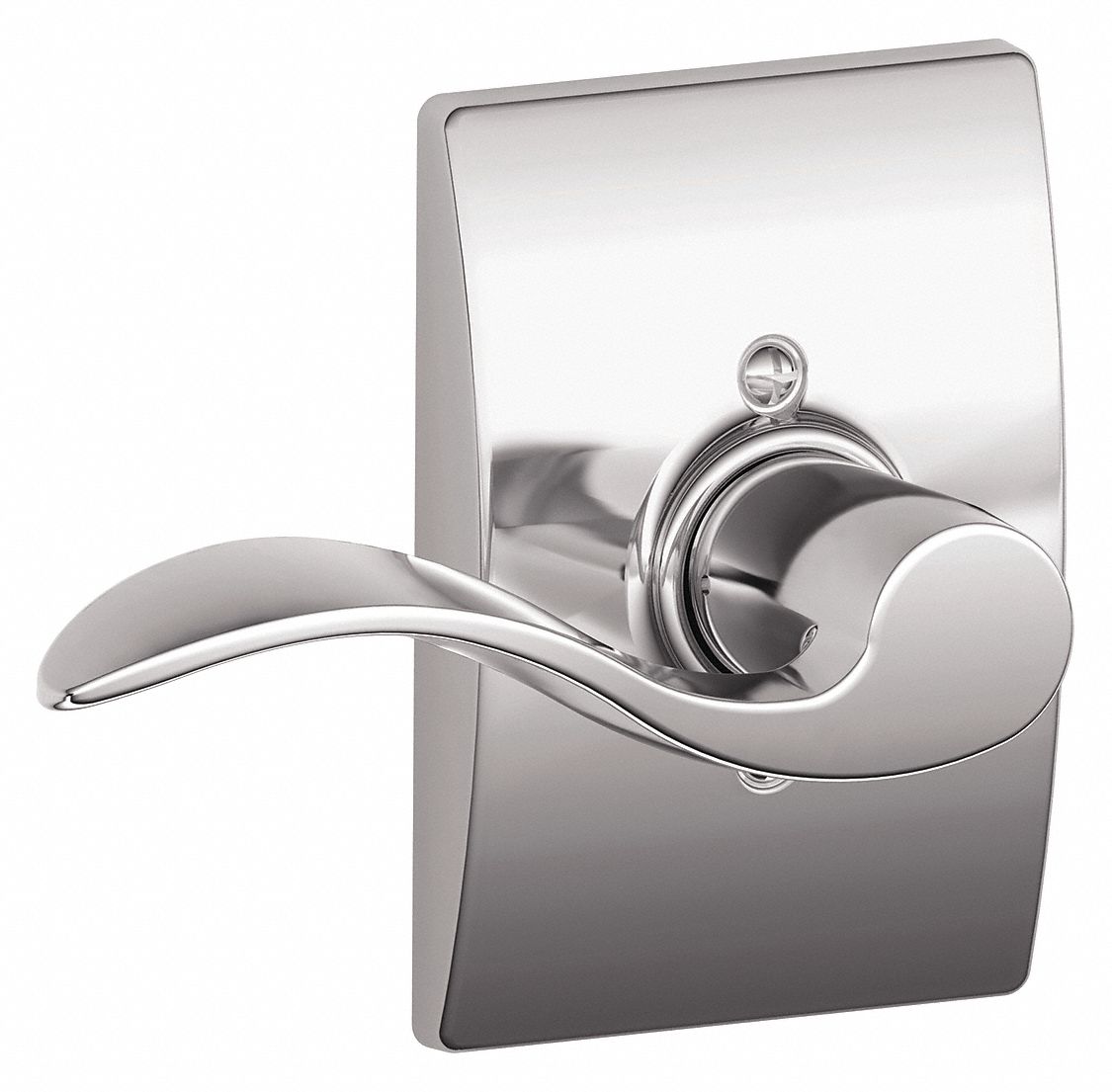 Door Lockset: Dummy Lever Locksets, Chrome, ADA Compliant