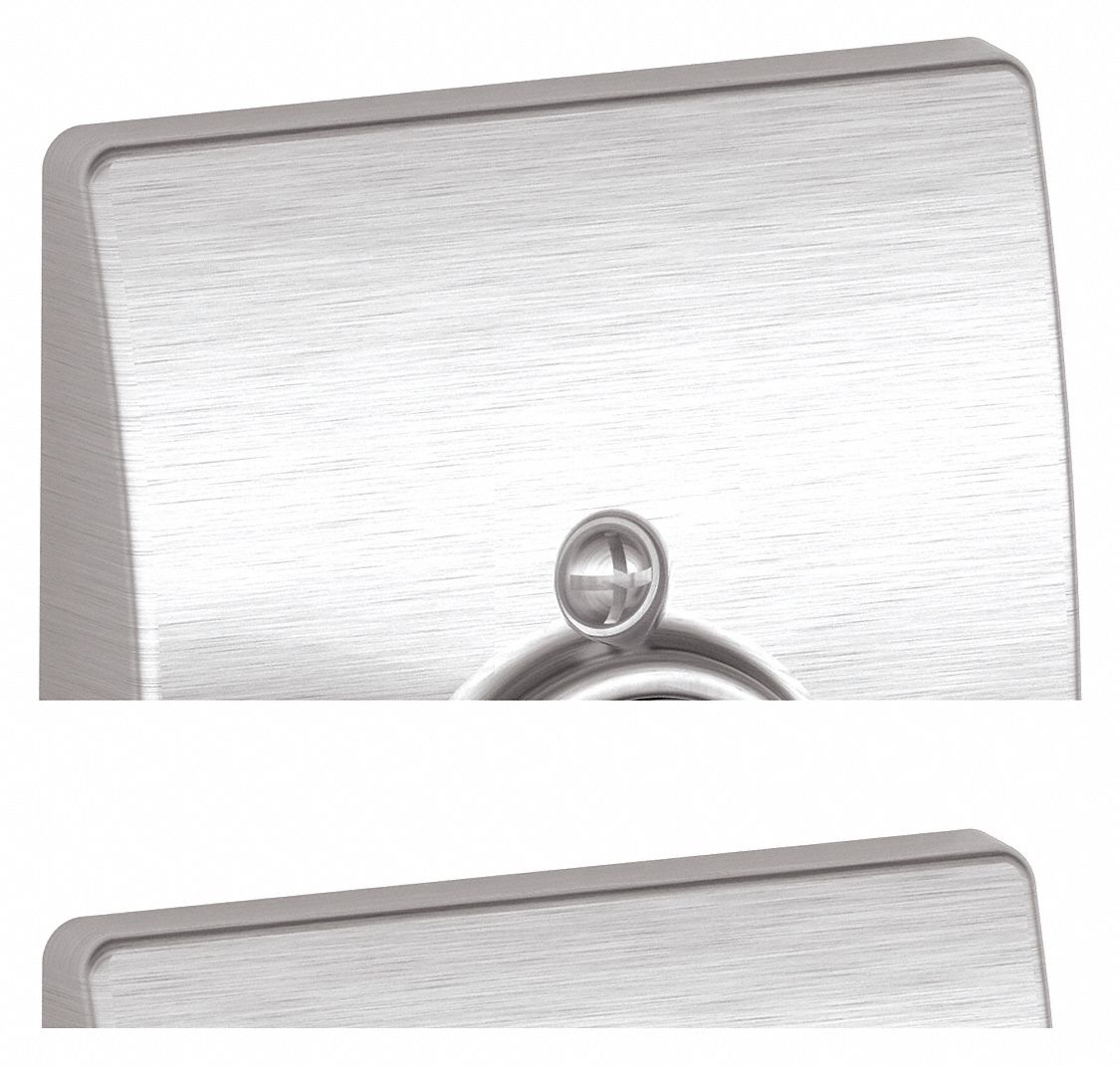 Door Lockset: Dummy Lever Locksets, Chrome, ADA Compliant