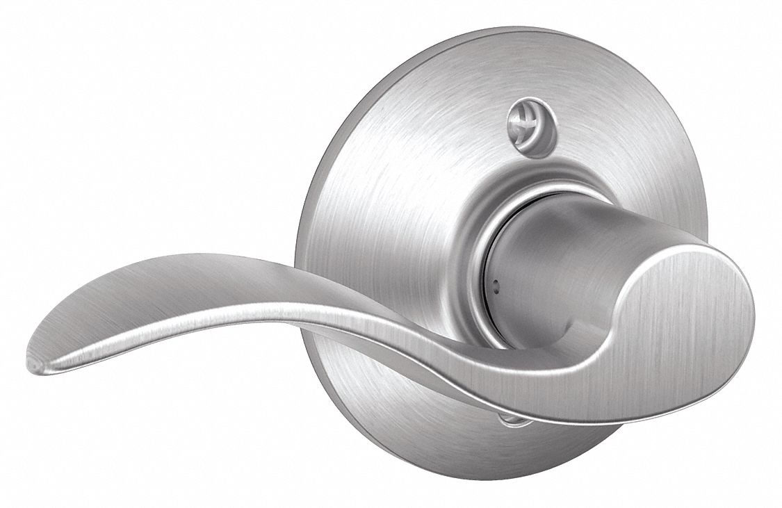 Door Lockset: Dummy Lever Locksets, Chrome, ADA Compliant