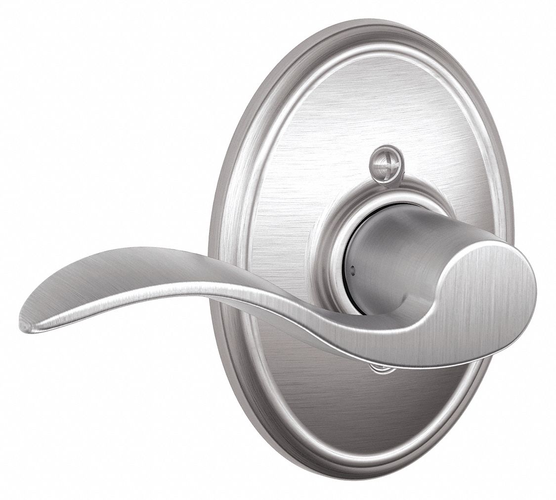 SCHLAGE, Dummy Lever Locksets, Chrome, Door Lockset 49ZK70F170 ACC