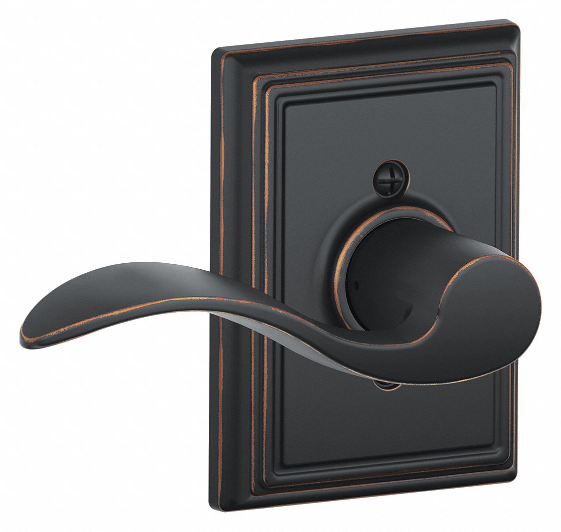 SCHLAGE, Dummy Lever Locksets, Bronze, Door Lockset 49ZK73F170 ACC