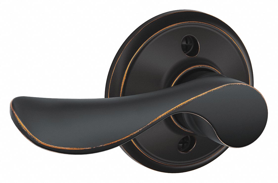 Door Lockset: Dummy Lever Locksets, Bronze, ADA Compliant