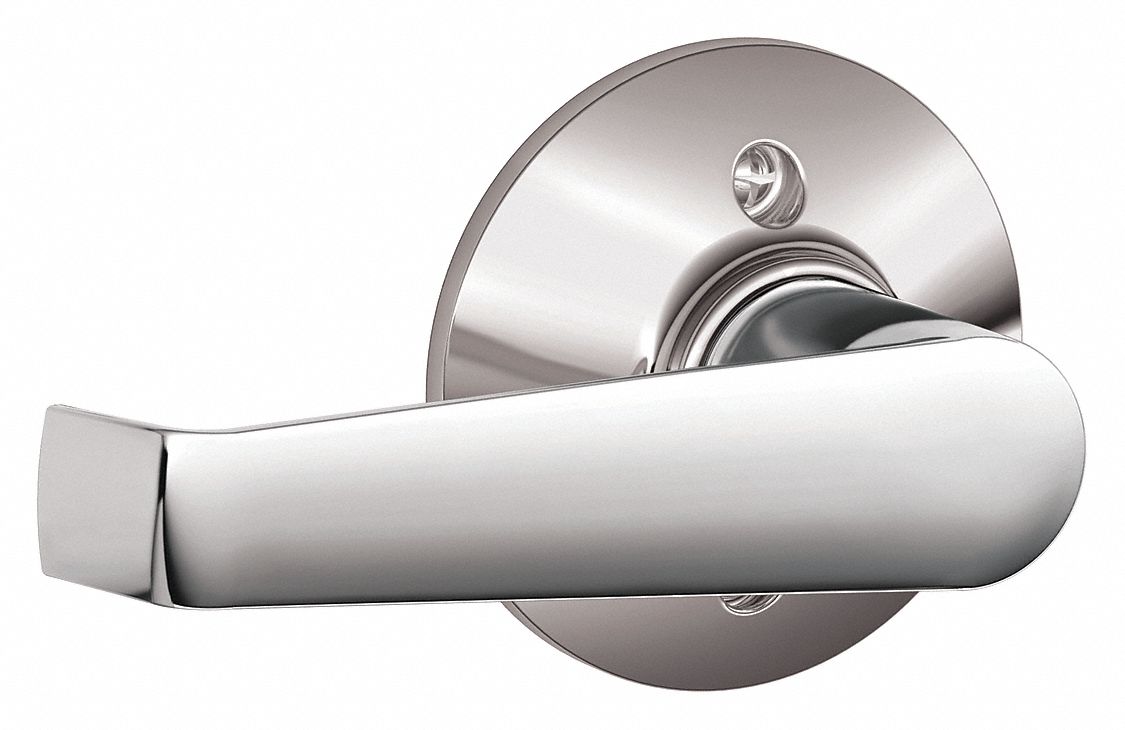 Door Lockset: Dummy Lever Locksets, Chrome, ADA Compliant