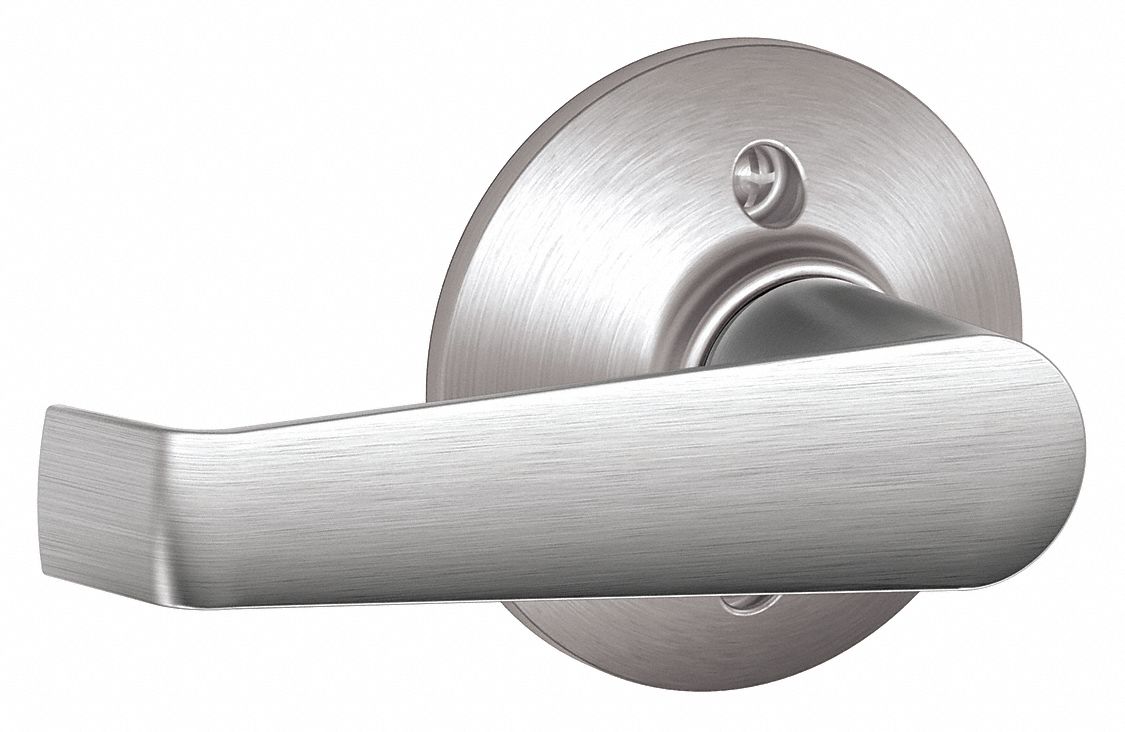 Door Lockset: Dummy Lever Locksets, Chrome, ADA Compliant