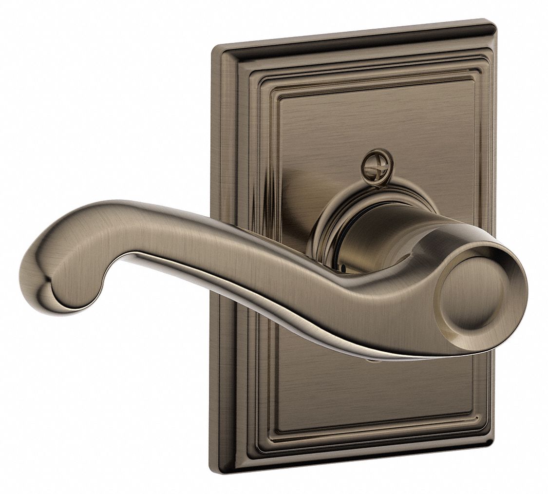 SCHLAGE, Dummy Lever Locksets, Nickel, Door Lockset 49ZM70F170 FLA