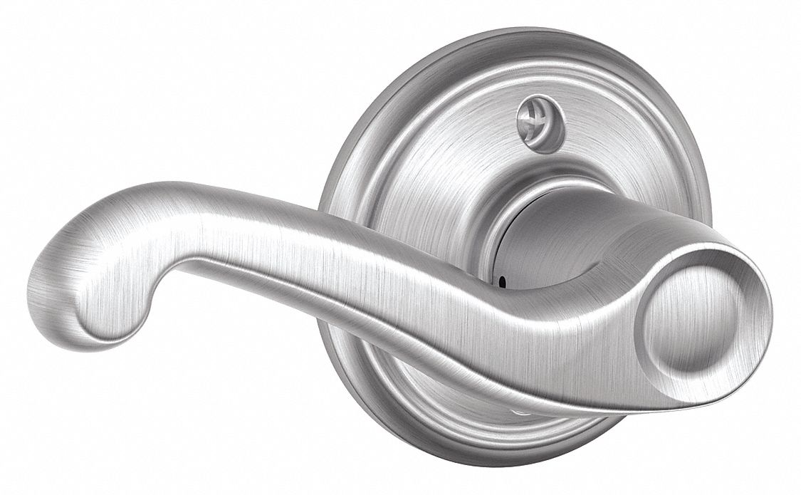 SCHLAGE, Dummy Lever Locksets, Chrome, Door Lockset 49ZM86F170 FLA