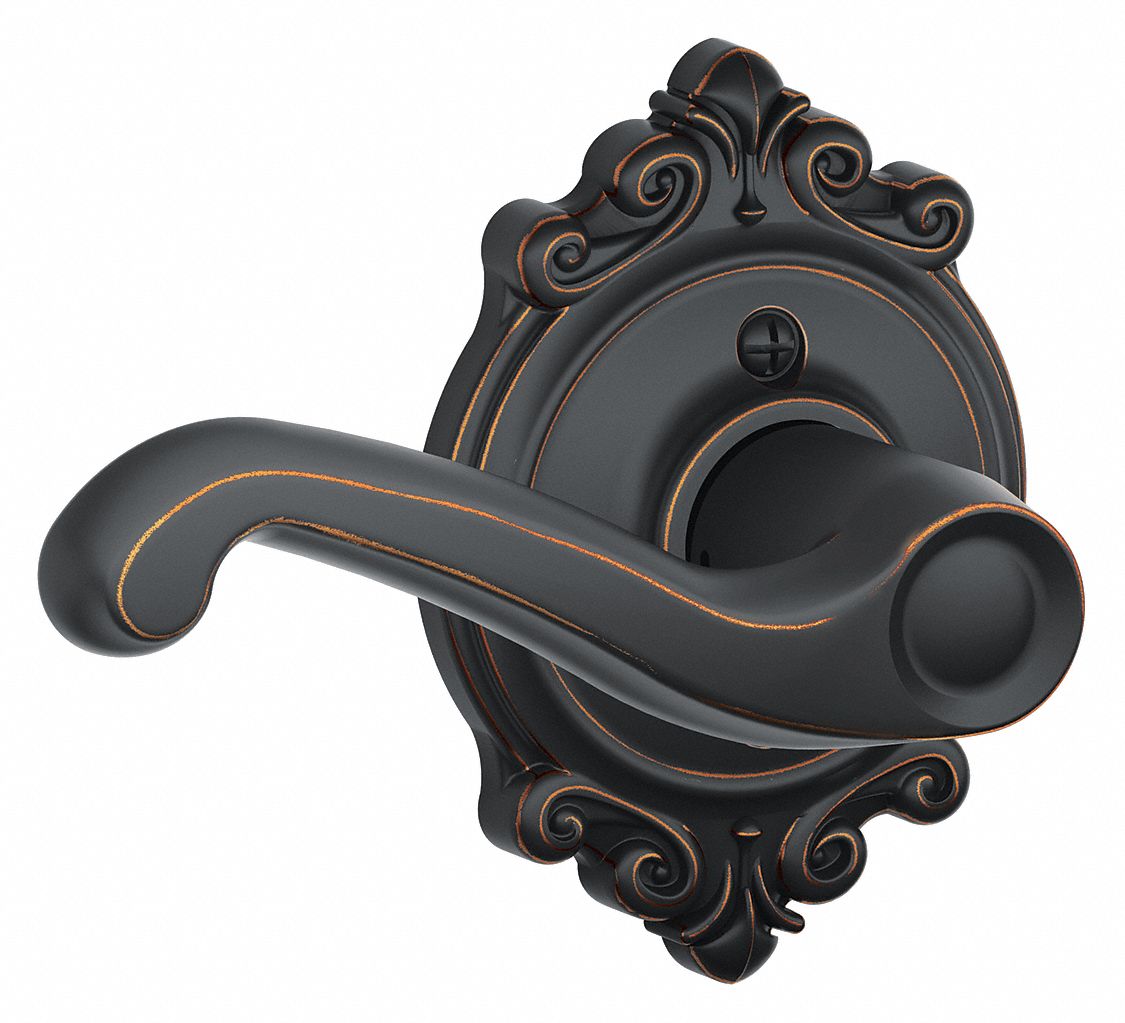 SCHLAGE, Dummy Lever Locksets, Bronze, Door Lockset 49ZM92F170 FLA