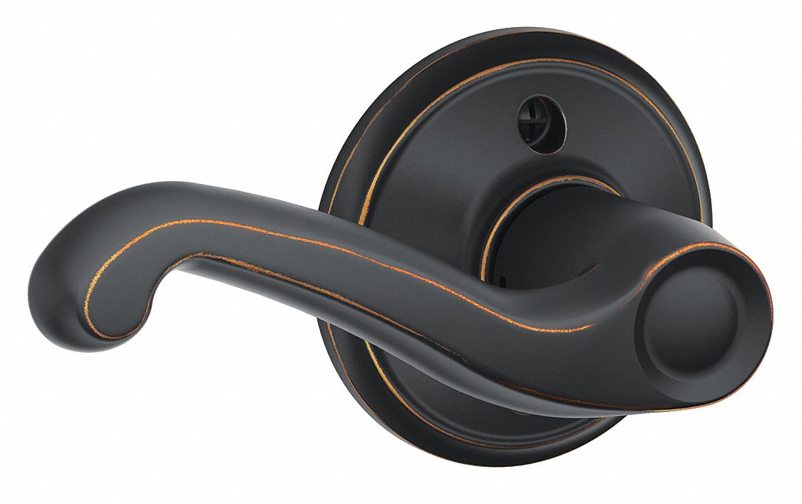 Door Lockset: Dummy Lever Locksets, Bronze, ADA Compliant