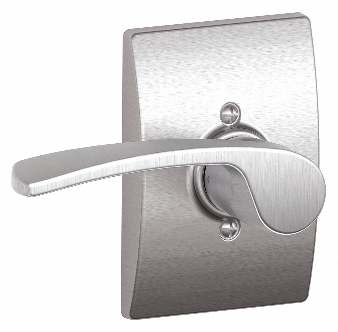 Door Lockset: Dummy Lever Locksets, Chrome, ADA Compliant