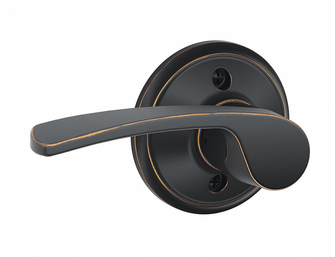 Door Lockset: Dummy Lever Locksets, Bronze, ADA Compliant