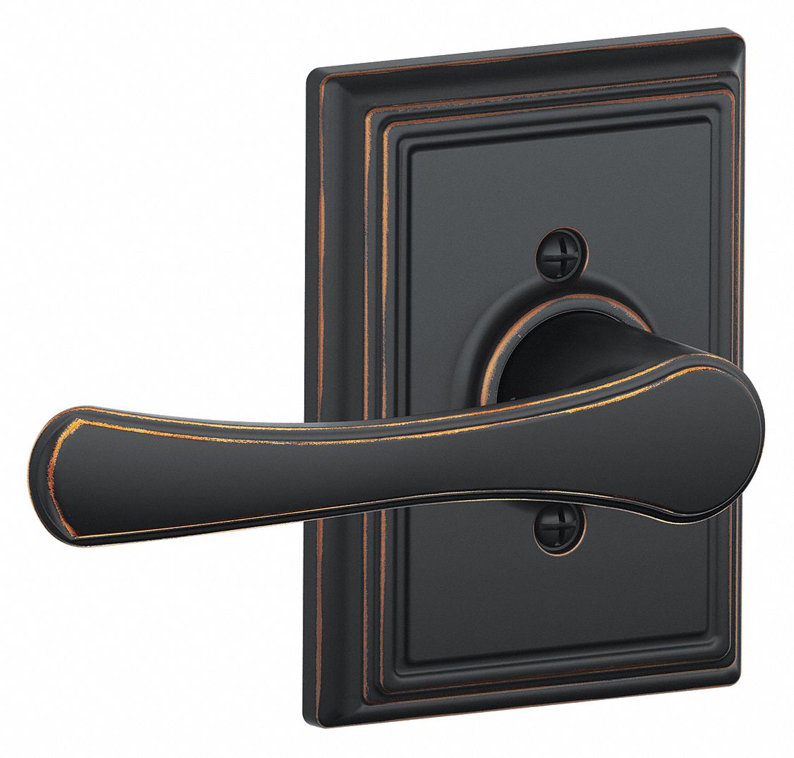 Door Lockset: Dummy Lever Locksets, Bronze, ADA Compliant