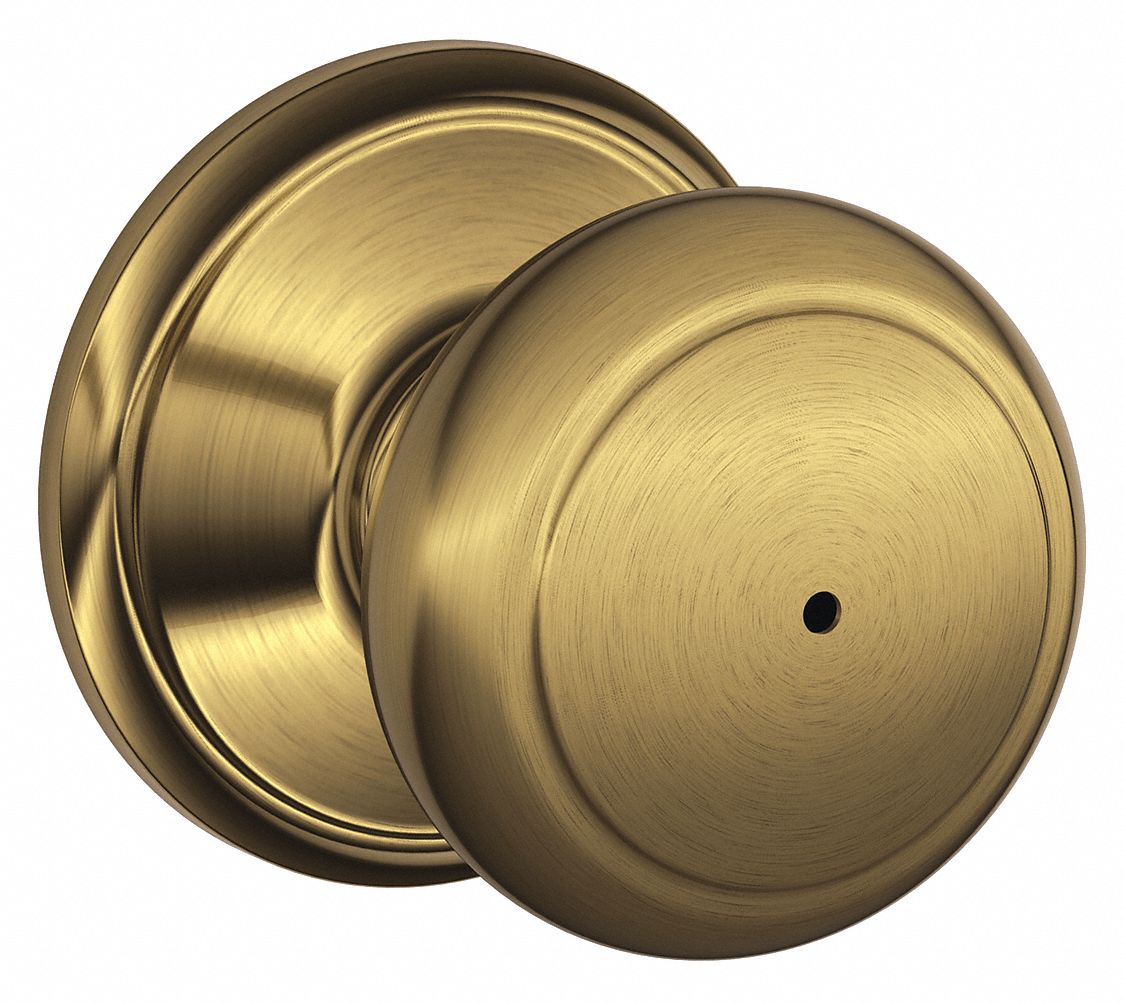 Door Lockset: Privacy Knob Locksets, Brass