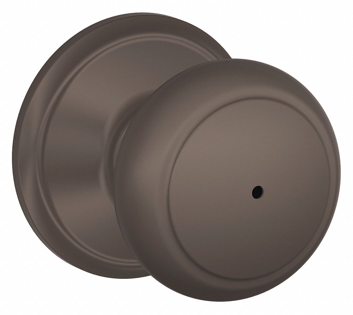 SCHLAGE, 2, F Andover, Knob Lockset 49ZP16F40 AND 613 Grainger