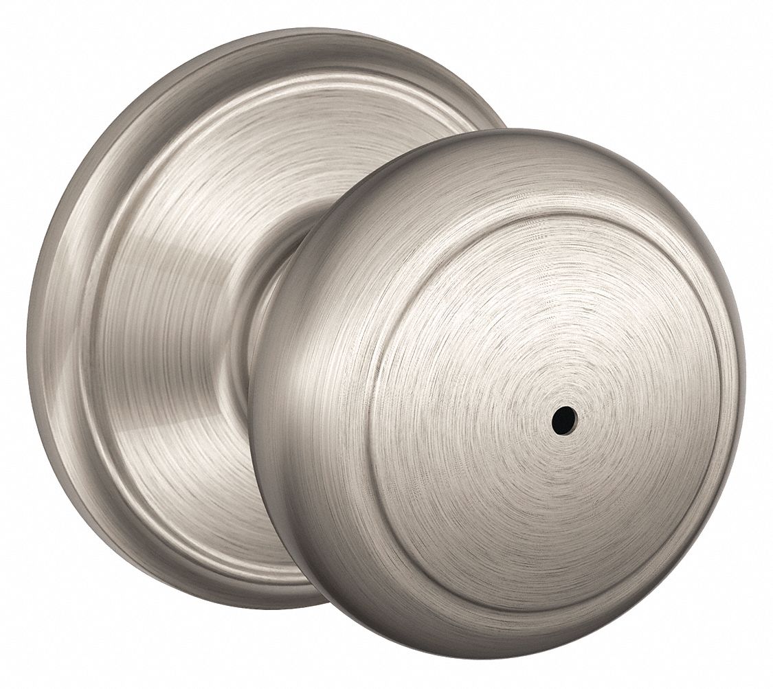 Door Lockset: Privacy Knob Locksets, Nickel