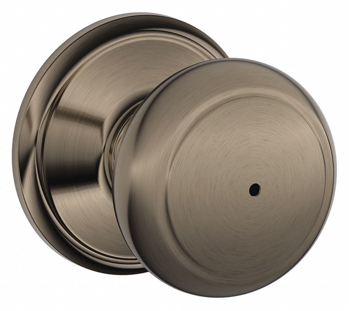 SCHLAGE, Privacy Knob Locksets, Nickel, Door Lockset 49ZP18F40 AND 620 Grainger