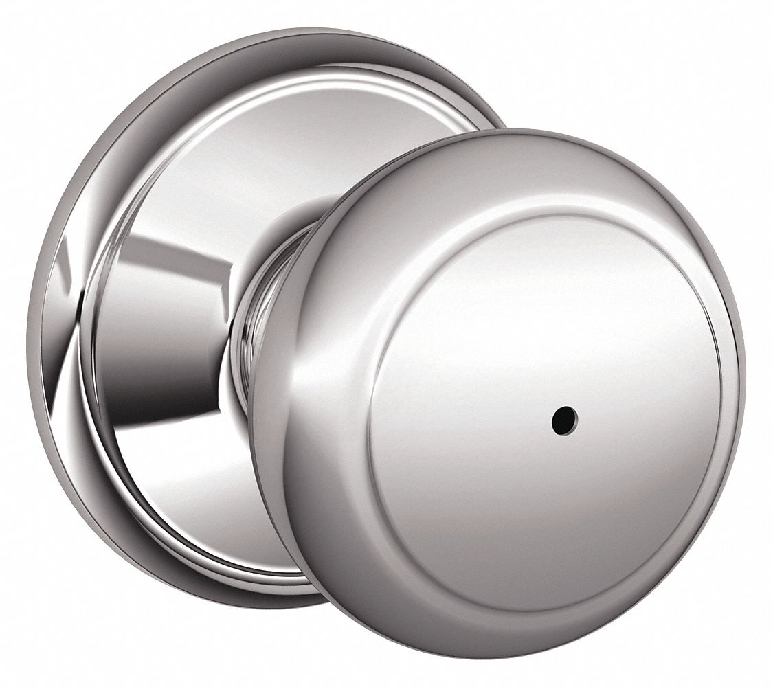 Door Lockset: Privacy Knob Locksets, Chrome