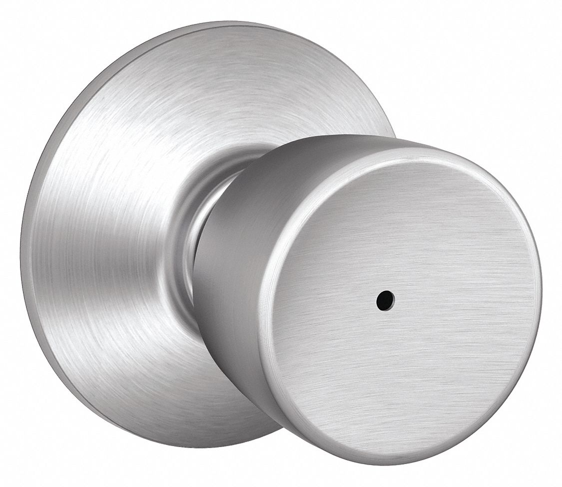 SCHLAGE Knob Lockset, Mechanical, Knob, Cylindrical, Privacy, 2