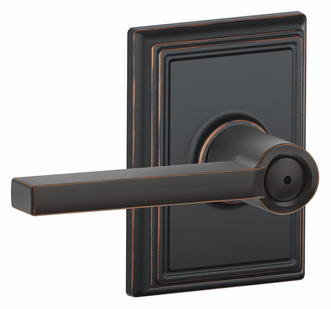 SCHLAGE, 2, F Latitude/Addison, Door Lever Lockset 49ZP70F40 LAT 716