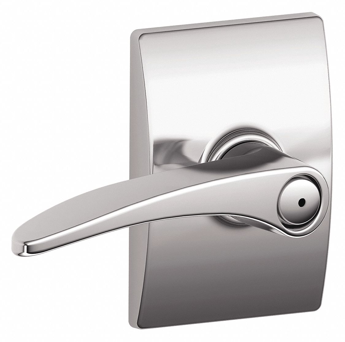Door Lockset: Privacy Lever Locksets, Chrome, ADA Compliant