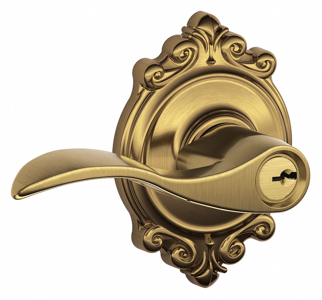 Door Lockset: Office Lever Locksets, Brass