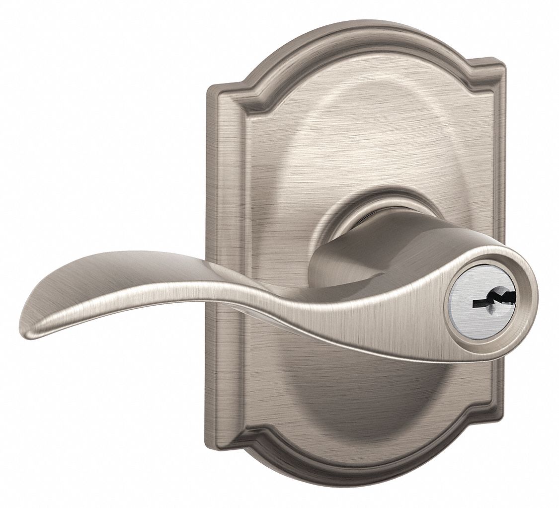 Door Lockset: Office Lever Locksets, Nickel