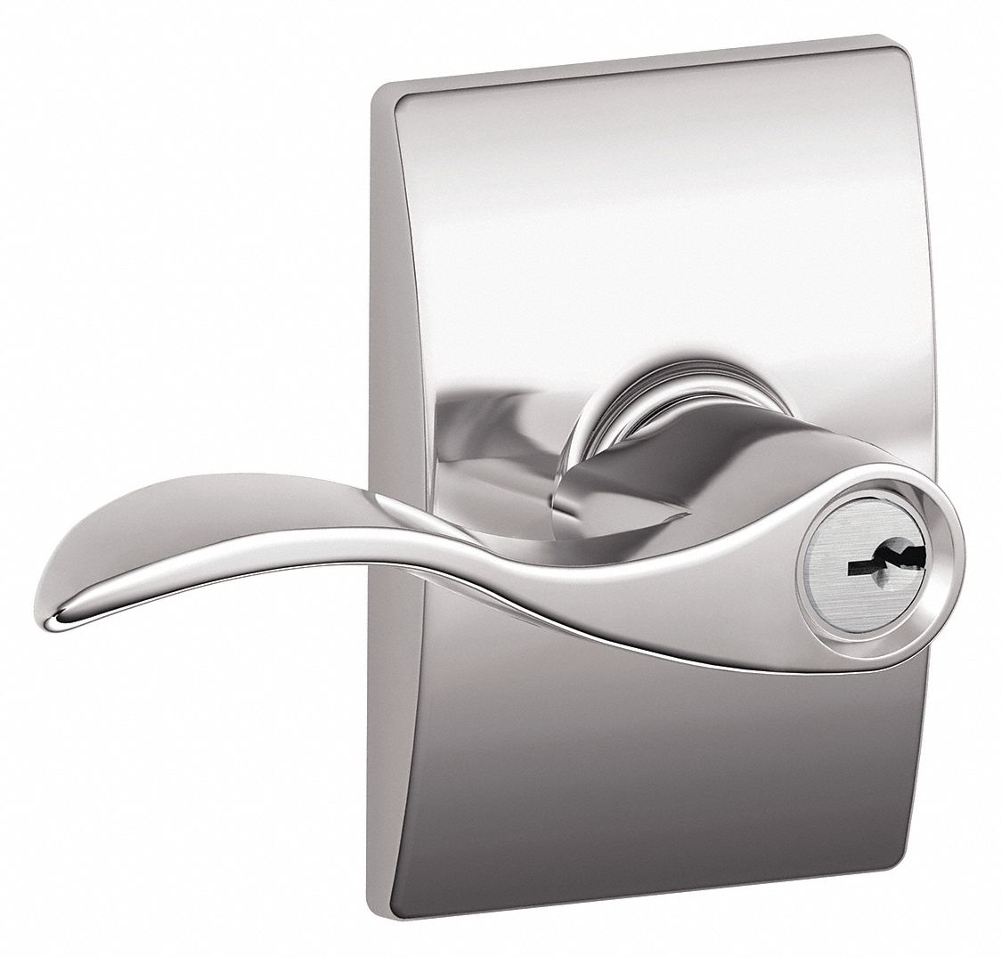 Door Lockset: Office Lever Locksets, Chrome