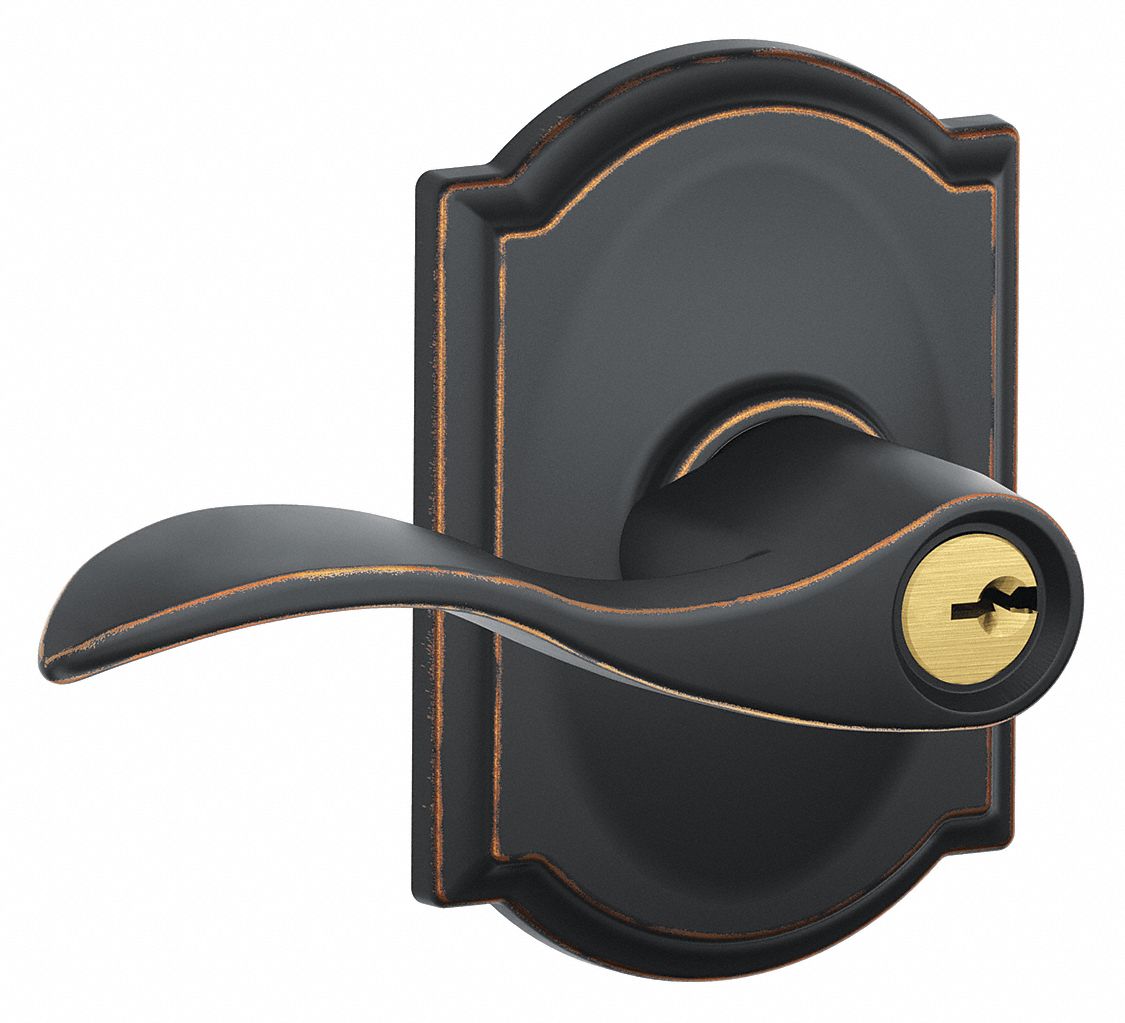 Door Lockset: Office Lever Locksets, Bronze