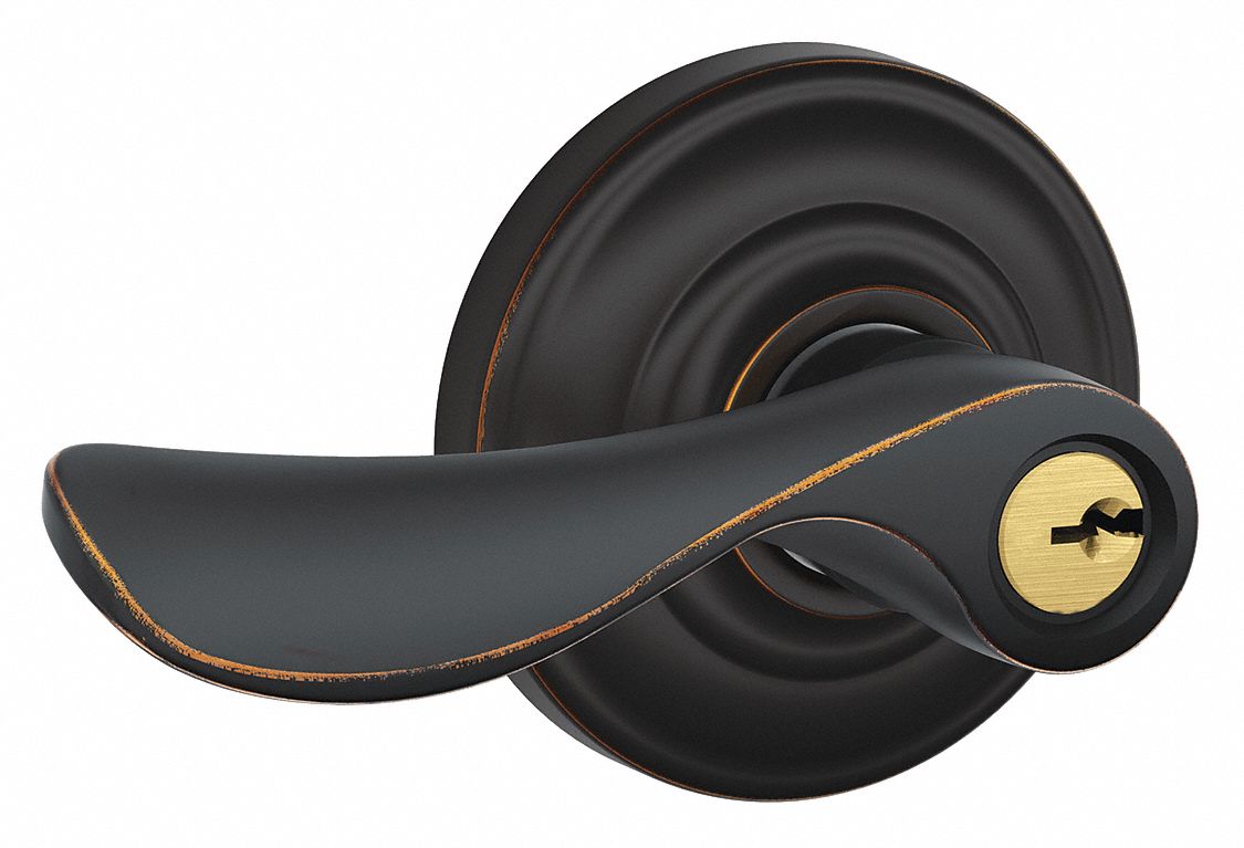 Door Lockset: Office Lever Locksets, Bronze