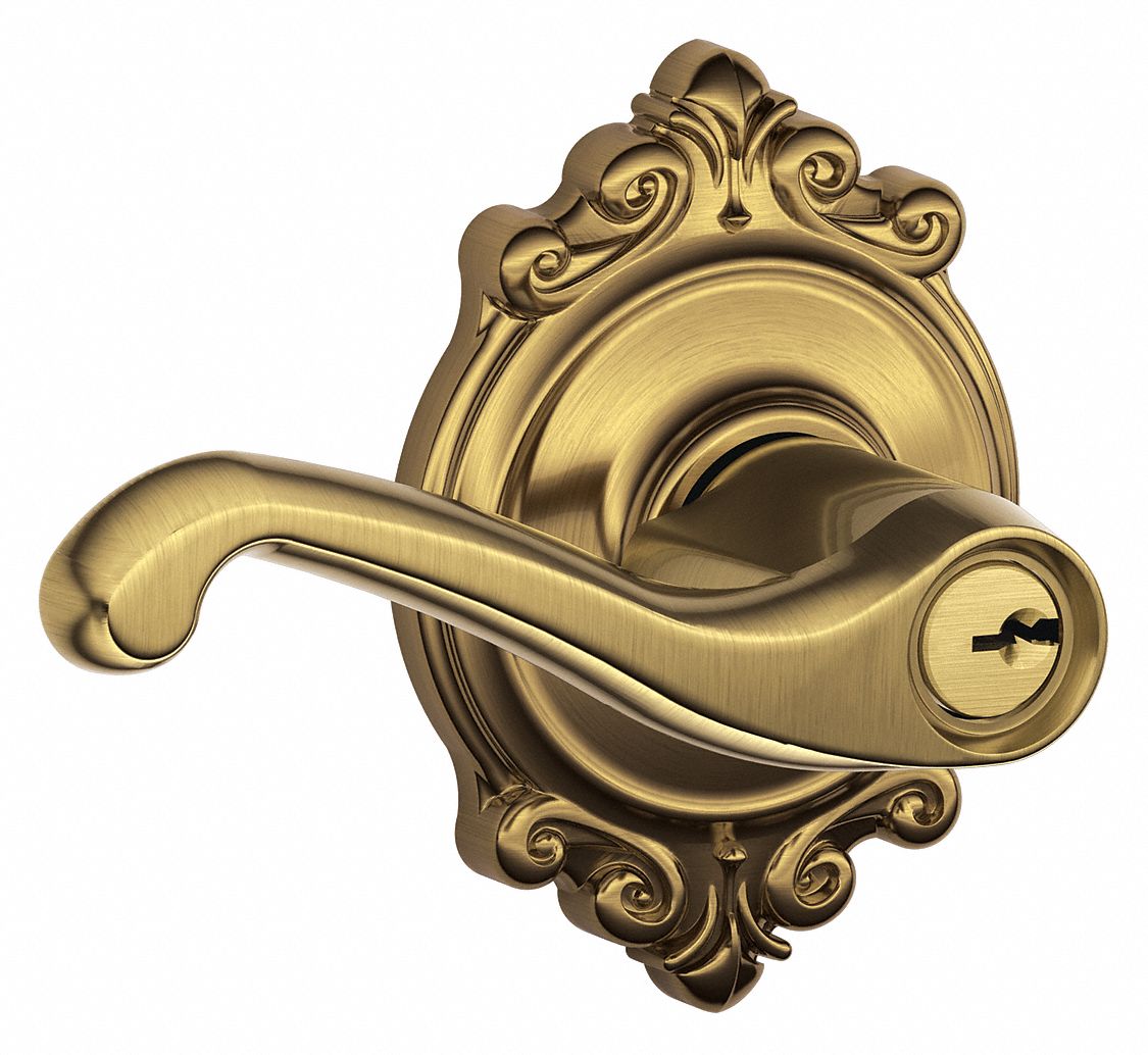 Door Lockset: Office Lever Locksets, Brass