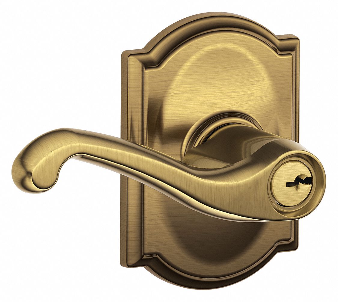 Door Lockset: Office Lever Locksets, Brass
