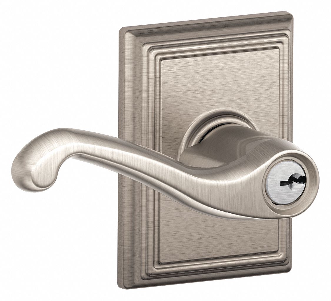 Door Lockset: Office Lever Locksets, Nickel