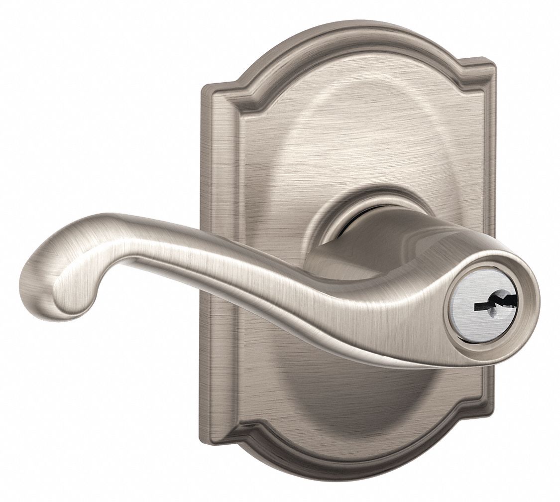 SCHLAGE, Office Lever Locksets, Nickel, Door Lockset 49ZT14F51A FLA