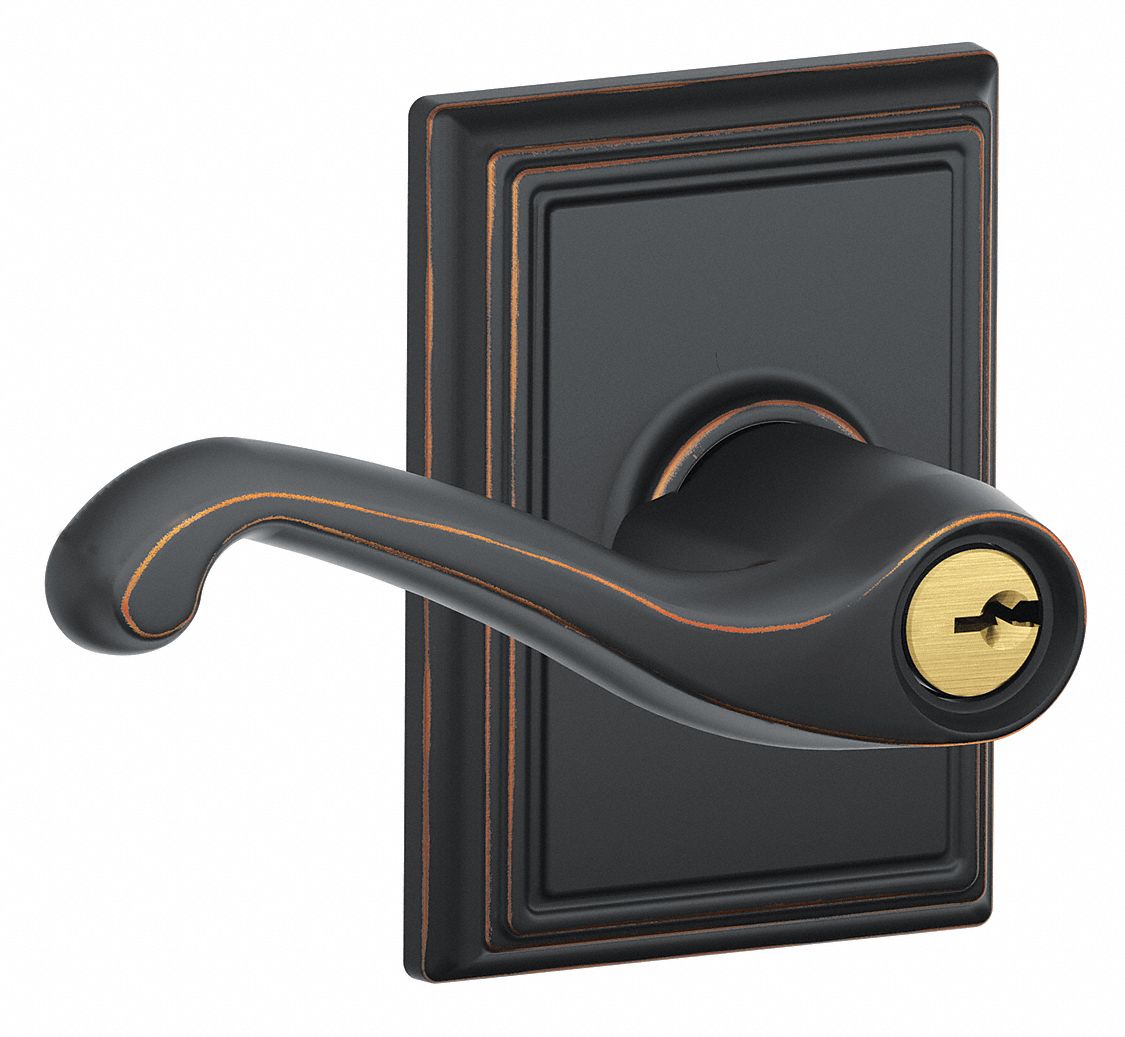Door Lockset: Office Lever Locksets, Bronze
