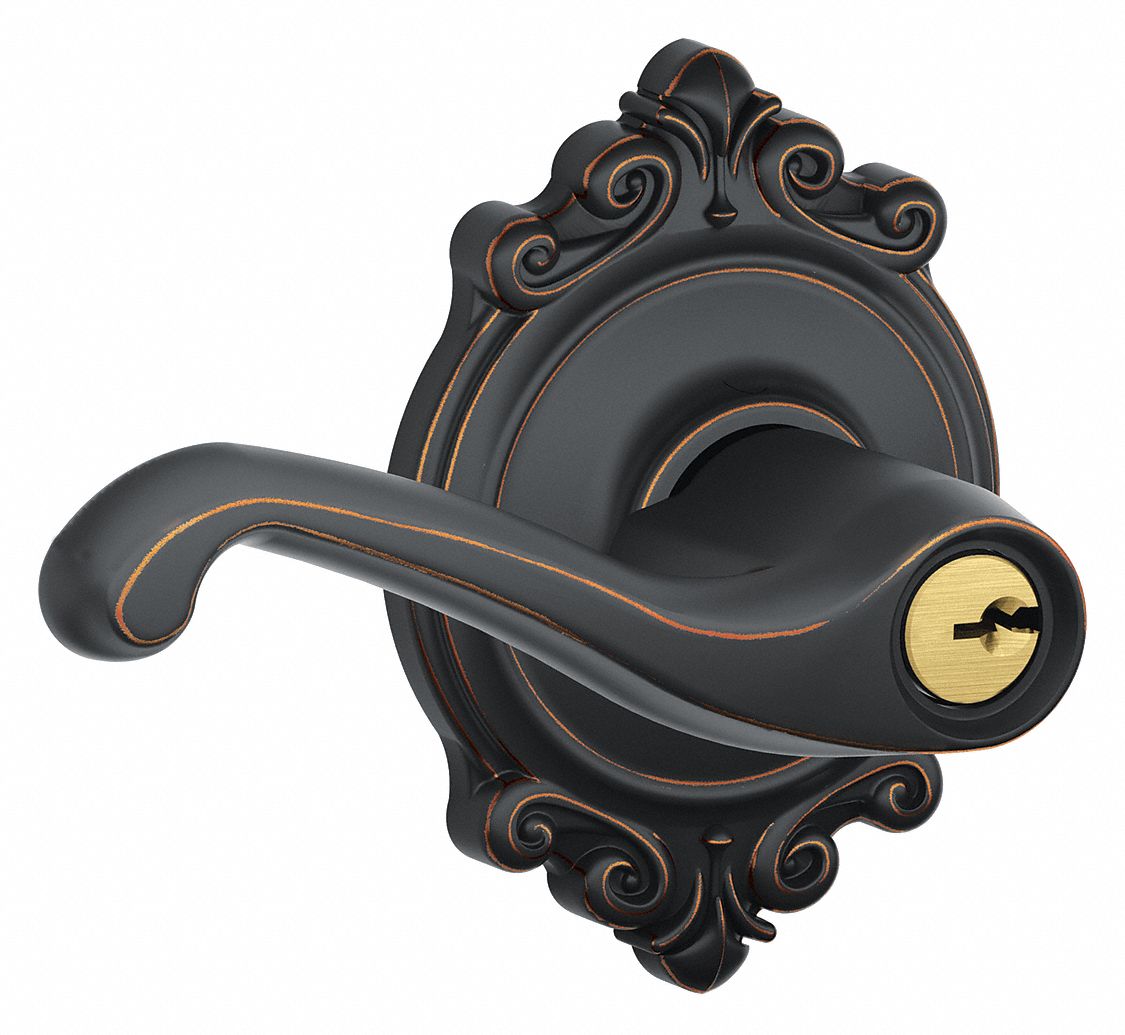 Door Lockset: Office Lever Locksets, Bronze