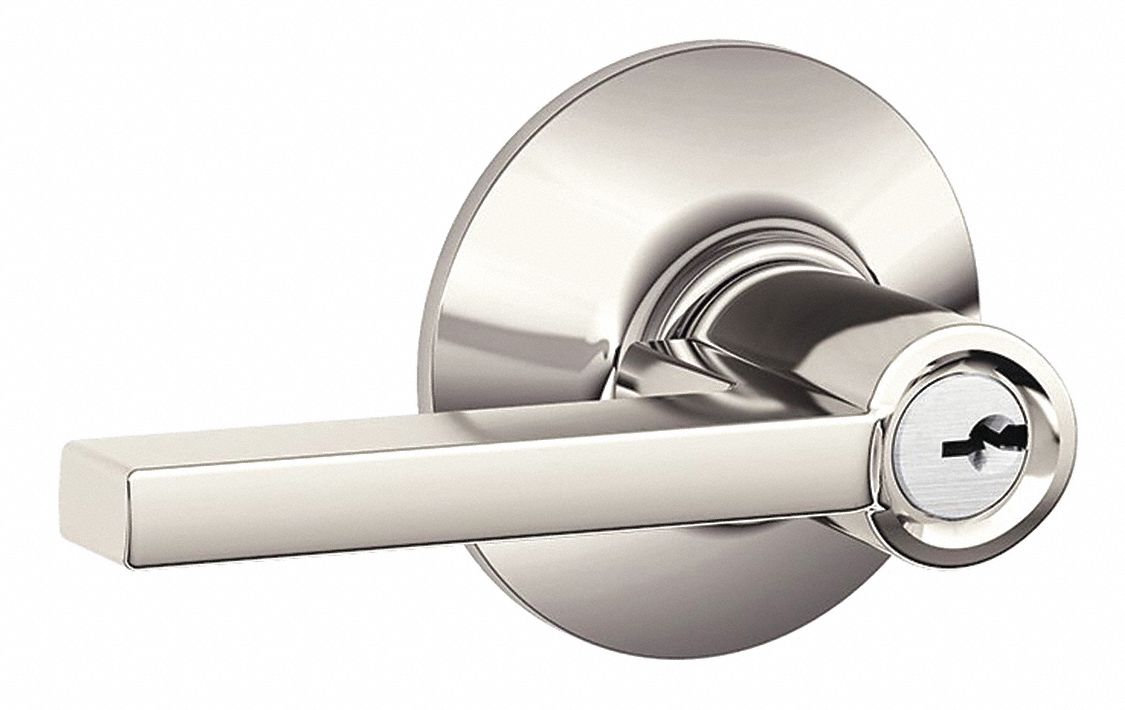 Door Lockset: Office Lever Locksets, Nickel