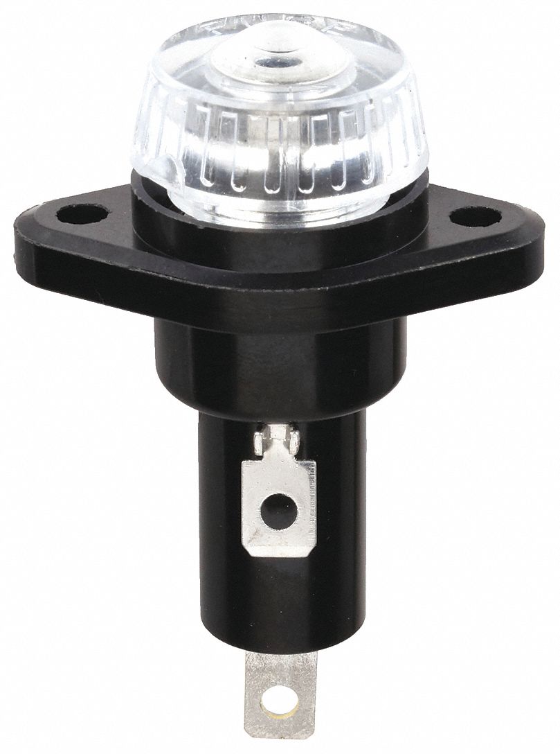 FUSE HOLDER, 0 TO 30 A, 600V AC, ¼ IN QUICK CONNECT, NONINDICATING, SCREW KNOB FUSE CAP