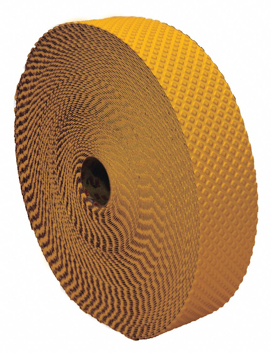 Pavement Marking Tape: Reflective Yellow, 75 ft Lg, 8 in Wd