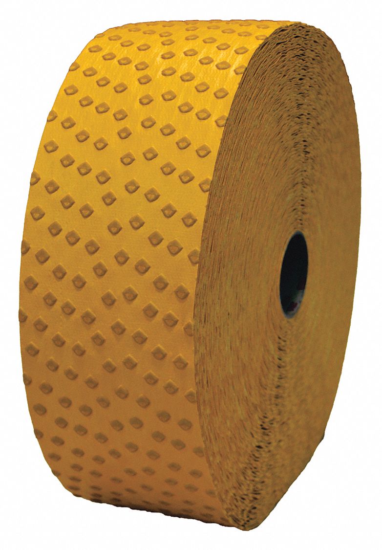 Pavement Marking Tape: Reflective Yellow, 360 ft Lg, 4 in Wd