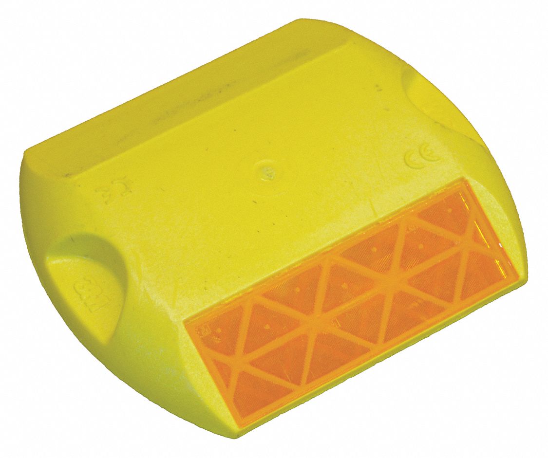 Pavement Marker: Epoxy, ASTM D2444/ASTM D4280/ASTM E809/EN1463, 4 in x 3 1/2 in x 5/8 in, 100 PK